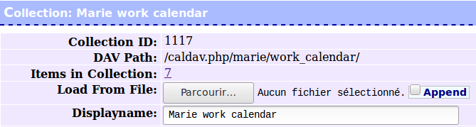 DAViCal Export calendar